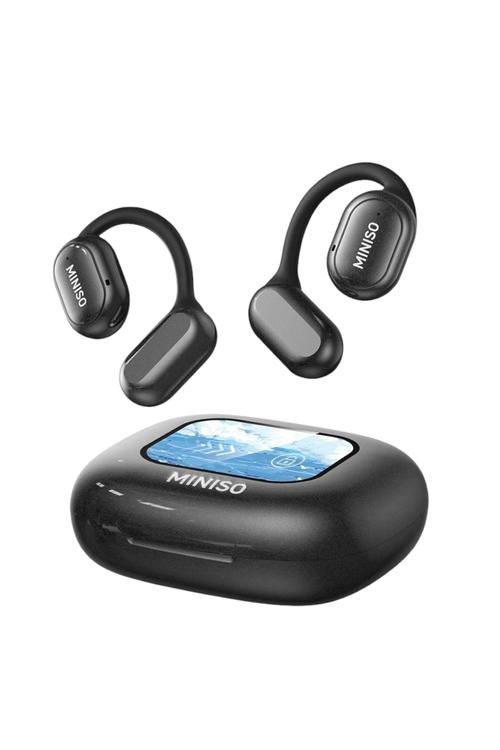 New Miniso Wireless Earbud Bluetooth 5.5, HD Voice, Comfortable Fit Black X30
